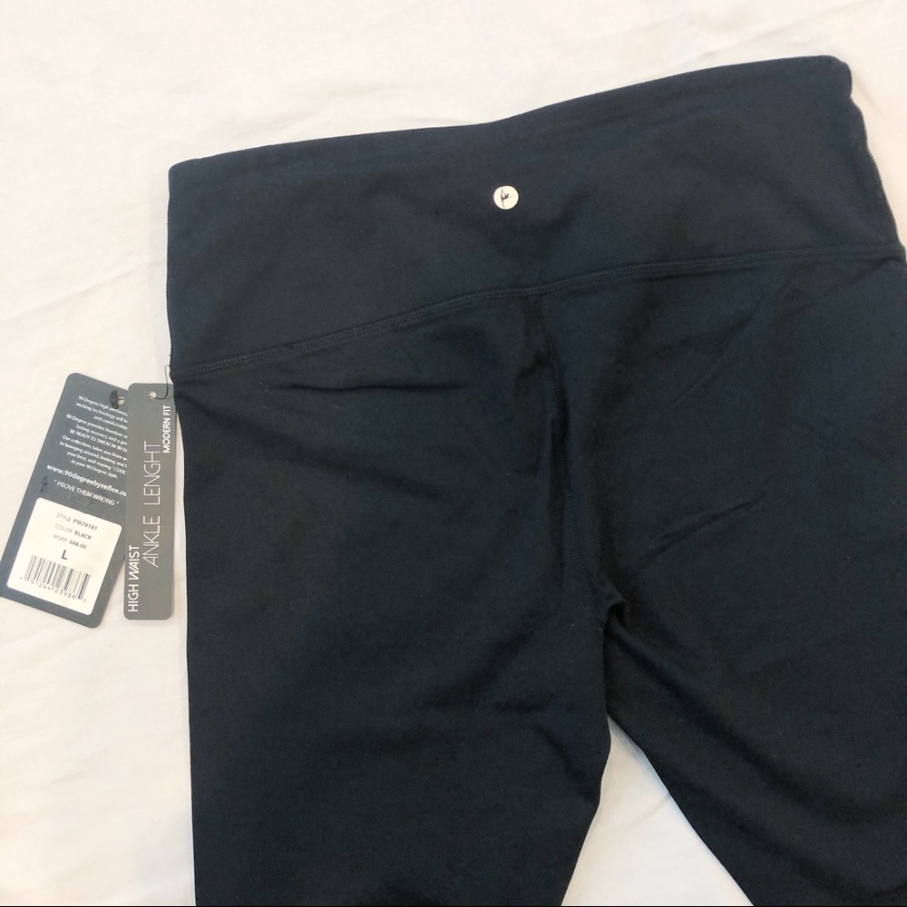 90 Degree Reflex Ankle Length High Waist Legging L - Picture 7 of 10